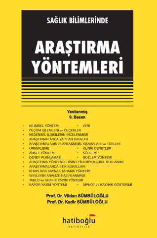 Sağlık Bilimlerinde Araştırma Yöntemleri